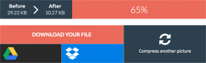 Résultat de la compression