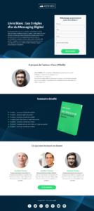 Template landing page - livre blanc pour Plezi
